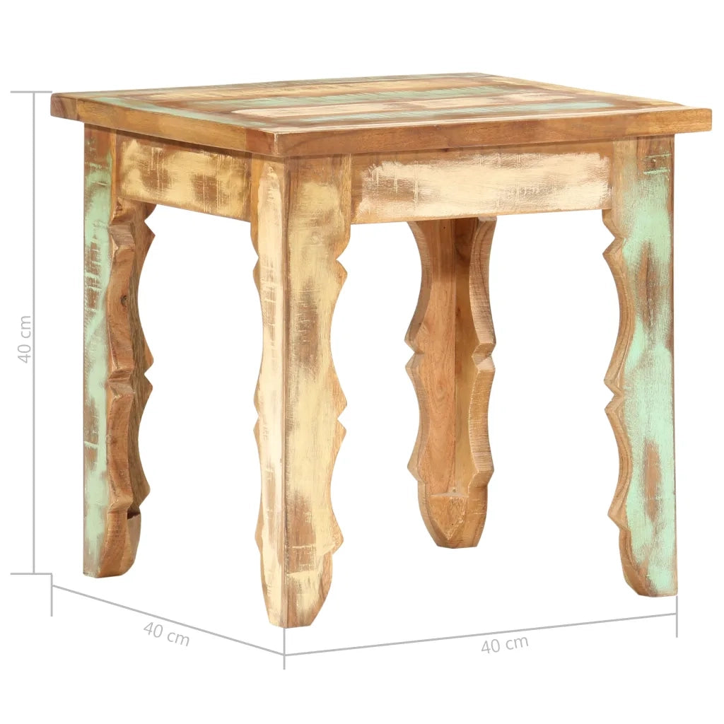 Tavolino da CaffÃ¨ 40x40x40 cm in Legno Massello di Recupero cod mxl 16063