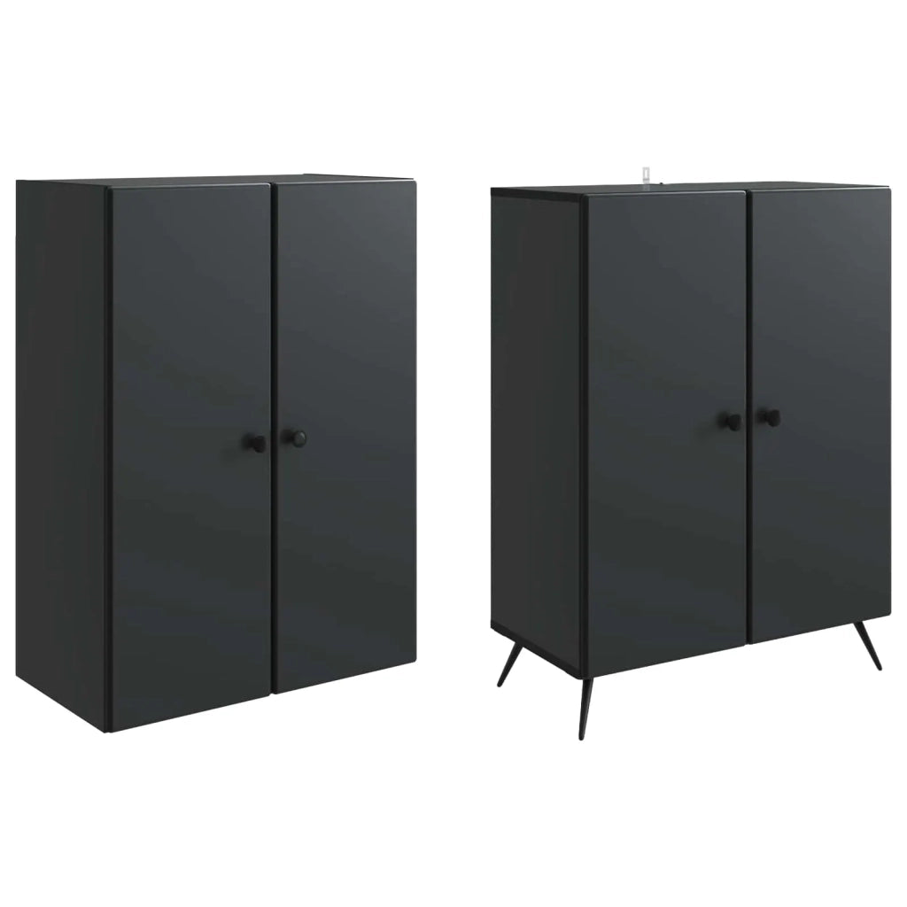 Set di armadi 2 pcs Nero Legno ingegnerizzato 3416863