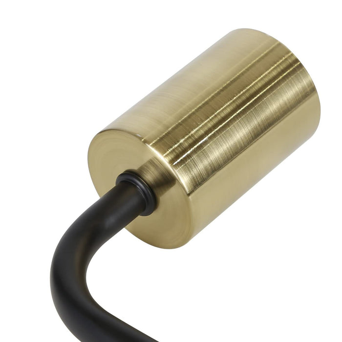 ZMH Lampada da tavolo retrò nero oro E27 industriale per camera letto soggiorno cameretta