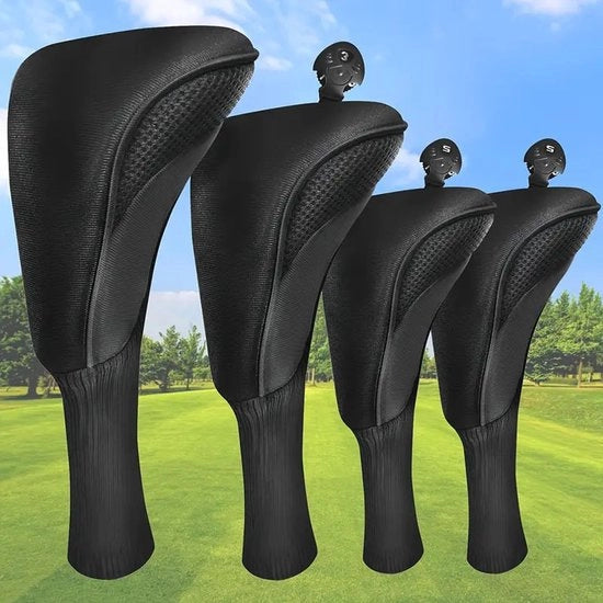 Set di protezioni per mazze da golf, composto da protezione per la testa della mazza e protezione per la testa della mazza, impermeabile, adatto per attività all'aperto.