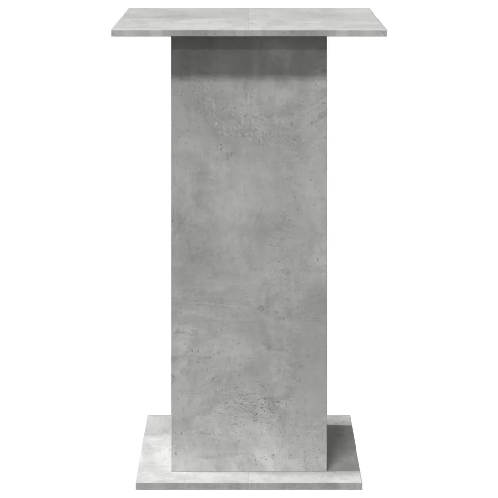 Tavolo Bar Portaoggetti Grigio Cemento 60x60x102 cm Multistrato
