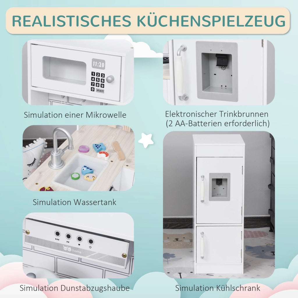 Cucina Giocattolo Bambini ¨C Zephmum ¨C Bianco 86x64x84.5 cm