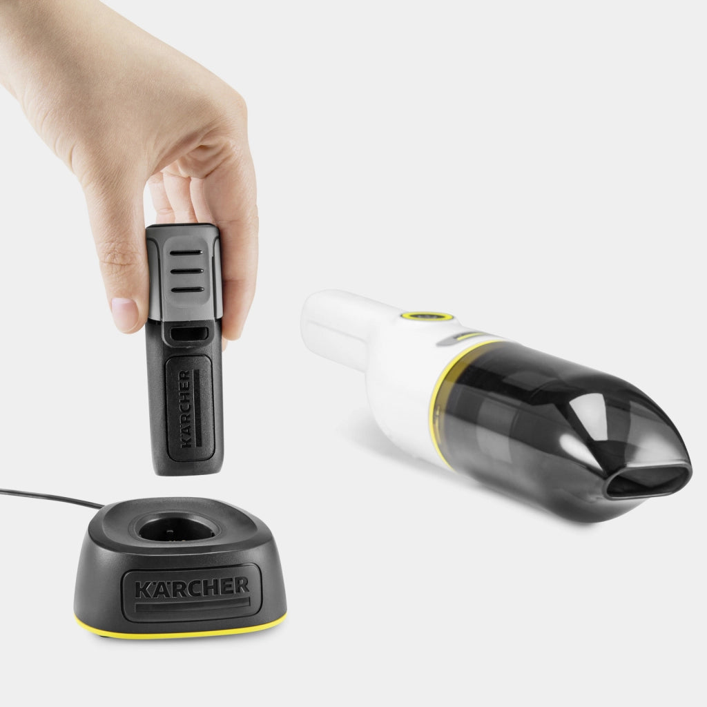 KARCHER Aspirapolvere a batteria CVH 2-4 - Vano raccolta: 0.15 l - Potenza assorbita: 54 W - Tempo di esecuzione max. modalità: 10 min