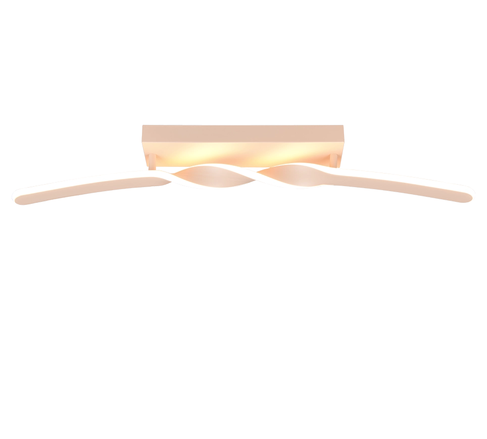 Plafoniera LED, metallo, sabbia, L 80 cm, Ginko