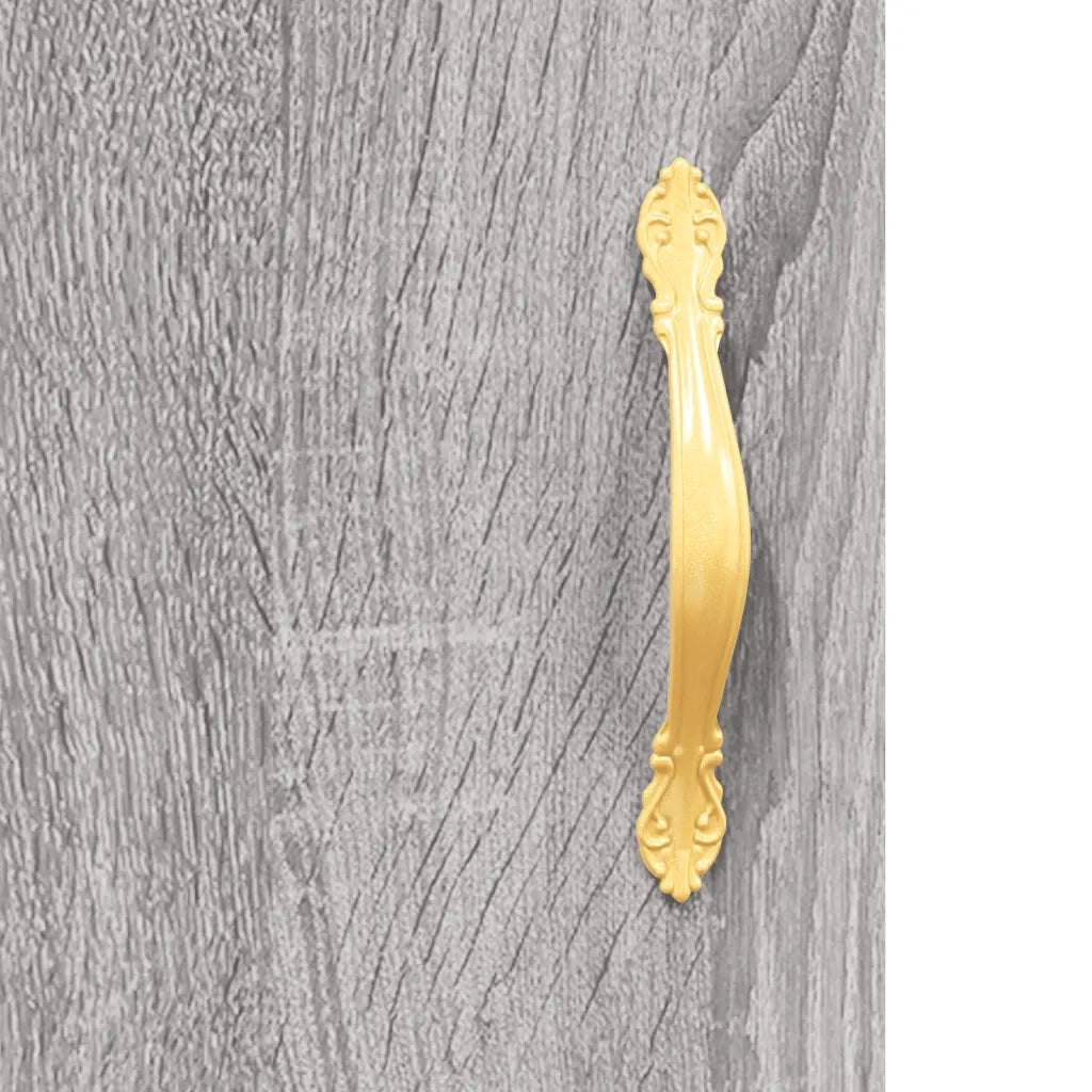 Credenza Grigio Sonoma 69,5x34x180 cm in Legno Multistrato 3195889