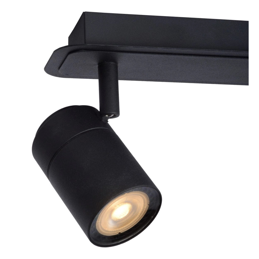 Plafoniera spot Lucide Lennert 3xGU10 5W 3000K nera