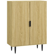 Armadio Scarpiera per 15 Paia di Scarpe con 4 Ripiani Regolabili ¨C zephmum ¨C Rovere 80x38x110cm