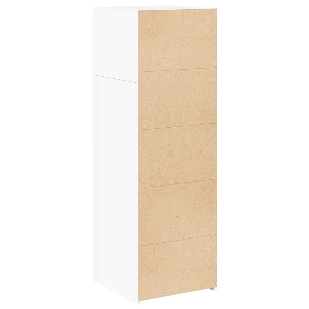 Buffet credenza cassettiera mobiletto mobile contenitore organizer cucina soggiorno salotto alto 40 x 42,5 x 124 cm legno ingegnerizzato bianco 02_0032449
