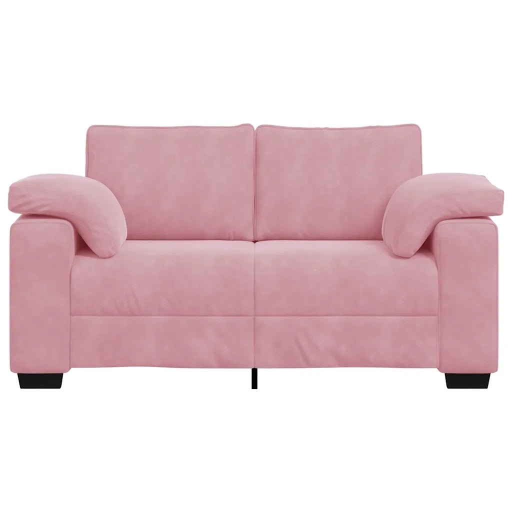 Divano Divanetto Rosa 160x77x82 cm in Velluto 4105260