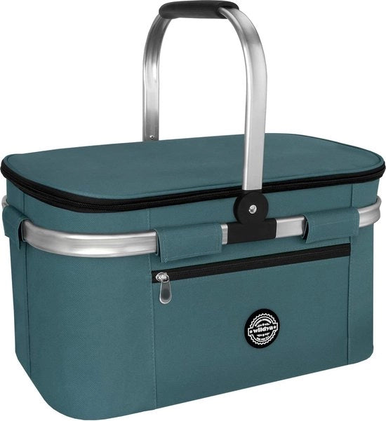 Borsa picnic, 27 litri, contenitore termico, zaino frigo portatile, portatile, isolato, borsa portatile per esterno, contenitore refrigerante per uso all'aperto