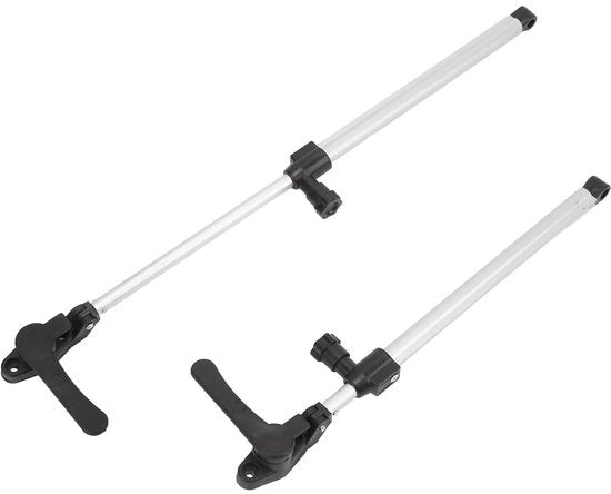 Supporto per Finestre in Alluminio Leggero Antiossidante - 2 Pezzi - Regolabile 310-435mm - Leggero - Resistente ai Colpi - Adatto per Caravan/RV - Supporto per Finestre
