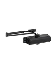 Chiudiporta spingiporta automatico idraulico ECO, portata 80kg, forza 4, nero - THIRARD