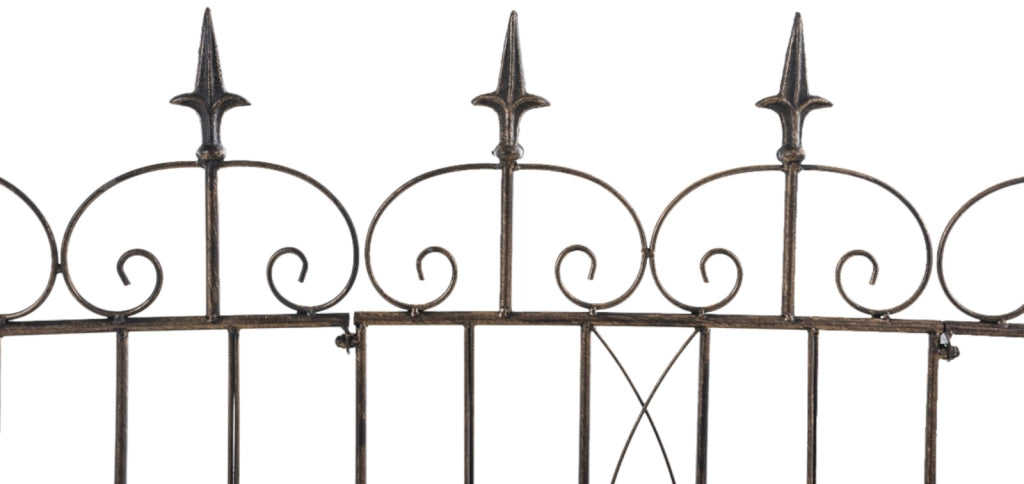 Set di 4 recinzioni da giardino Mangold bronzo