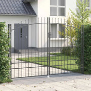 Cancello Doppio Woerden Grigio 299,5 x 249,5 cm Acciaio 42008849