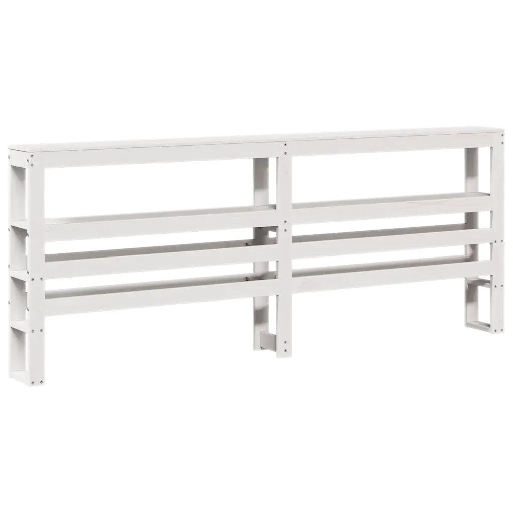 Letto matrimoniale | Letto per adulti | Letto senza Materasso Bianco 180x200 cm Legno Massello di Pino