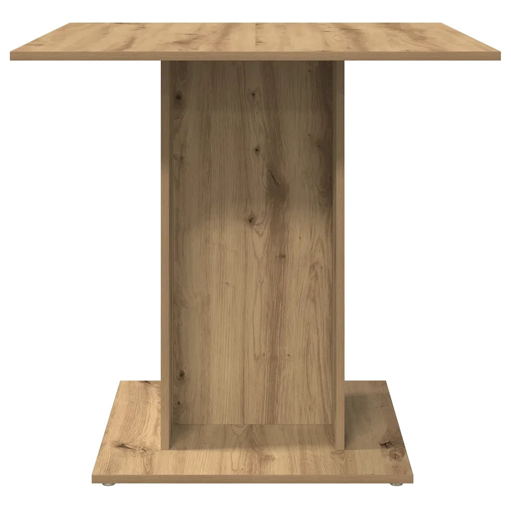 Tavolo Pranzo Rovere Artigianale 80x80x75 cm Legno Multistrato