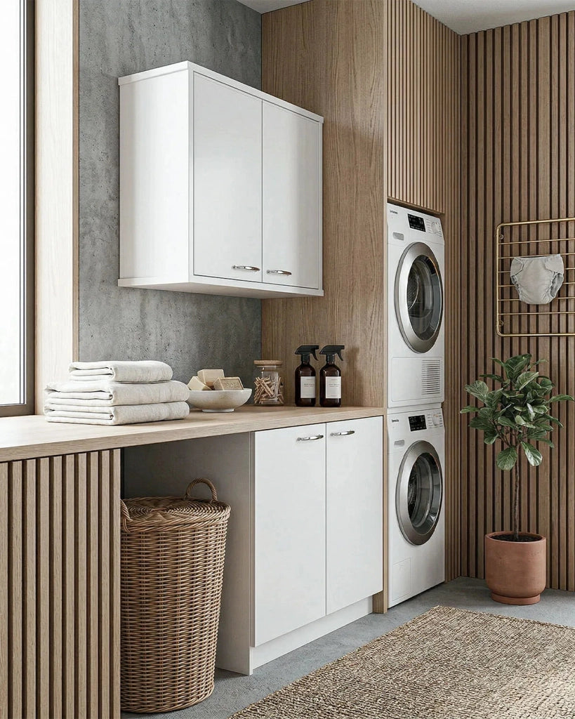 Pensile NEXA WALL 60 – Mobile Pensile in PVC con Ripiano Interno – 60x34x52 cm Bianco_