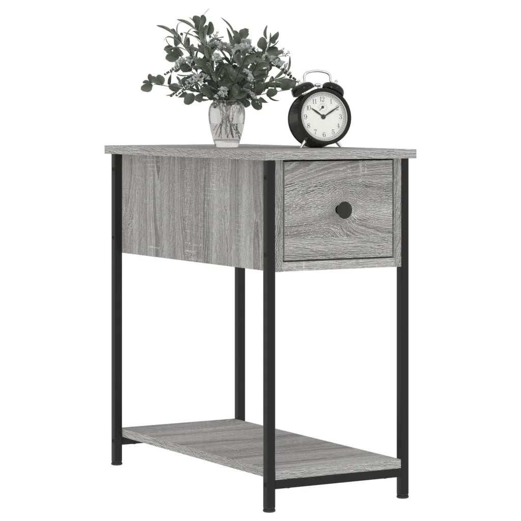 Comodini 2 pz Grigio Sonoma 30x60x60 cm in Legno Multistratocod mxl 126303