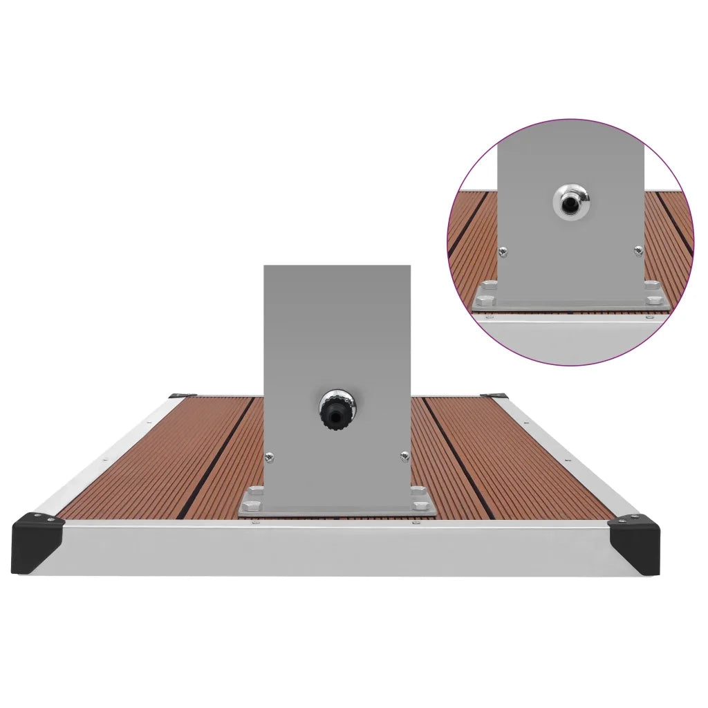 Doccia da Esterno con Piatto in WPC Acciaio Inossidabile cod mxl 47250