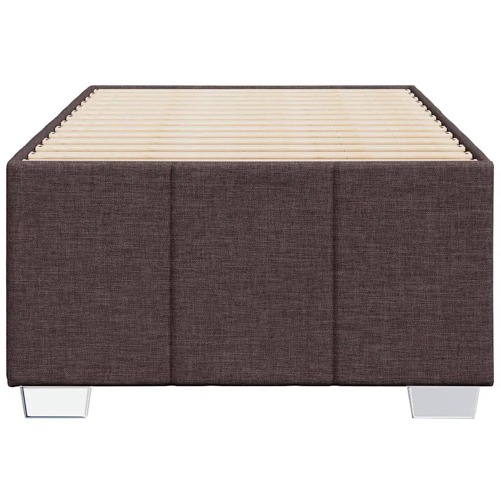 Giroletto senza Materasso Marrone Scuro 100x200 cm Tessuto 3284814