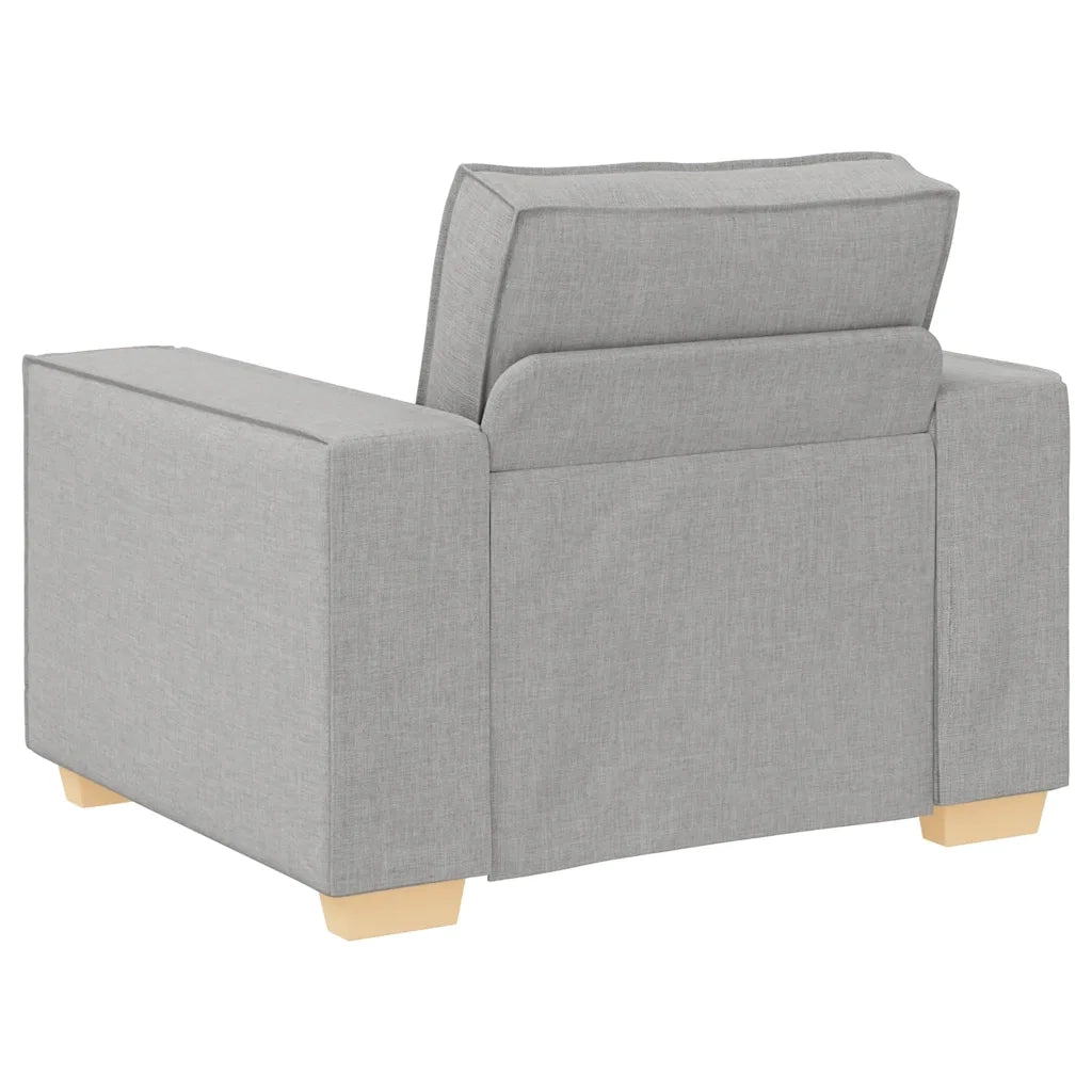vidaXL Poltrona Divano Grigio Nuvola 60 cm Tessuto