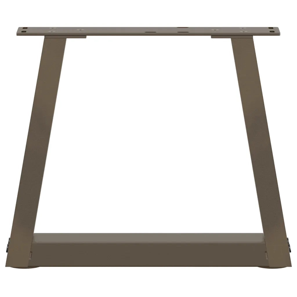 Gambe per Tavolino da CaffÃ¨ a Forma di V 2 pz Acciaio Naturale 30x(30-31,3) cm Acciaio
