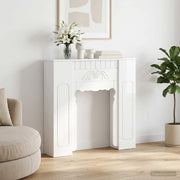 Cornice per camino Bianco Lucido 93 x 20 x 89 cm 8006628