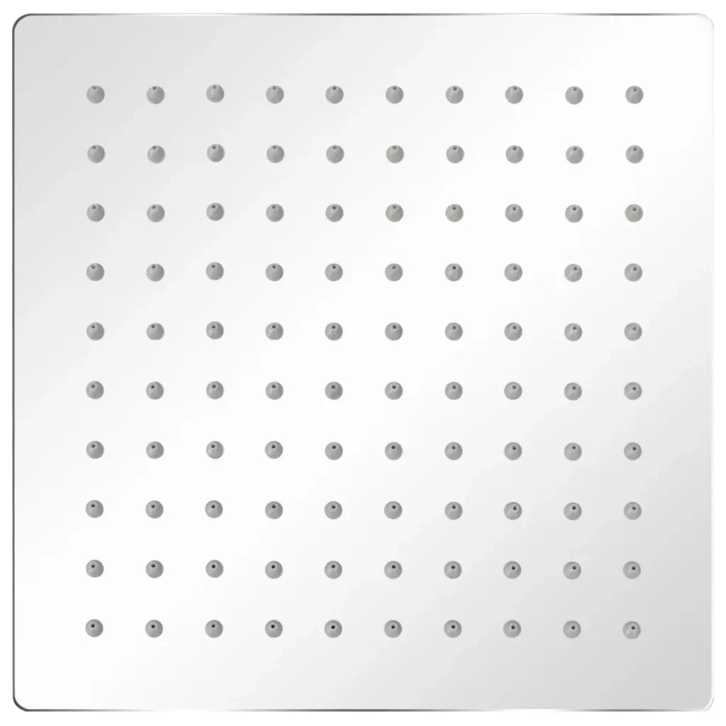 Soffione per Doccia a Pioggia 2 pz Acciaio Inossidabile 20x20cm CFW4351420