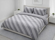 Sacco Copripiumino In 100% Cotone Made Italy Disegno Elite - Piazza E Mezza - Grigio