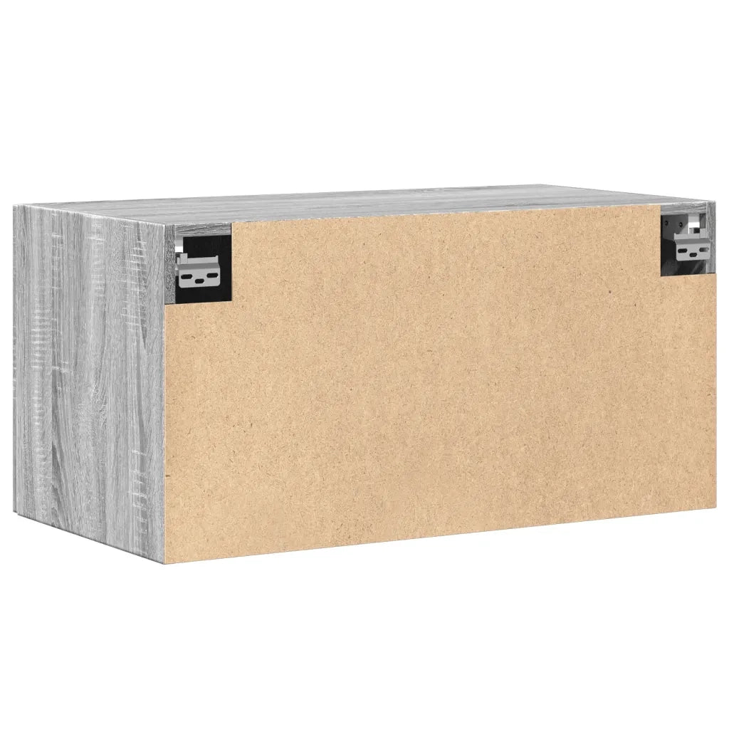 Armadietto a Muro | Mobile a Parete Grigio Sonoma 80x42,5x40cm in Legno Multistrato