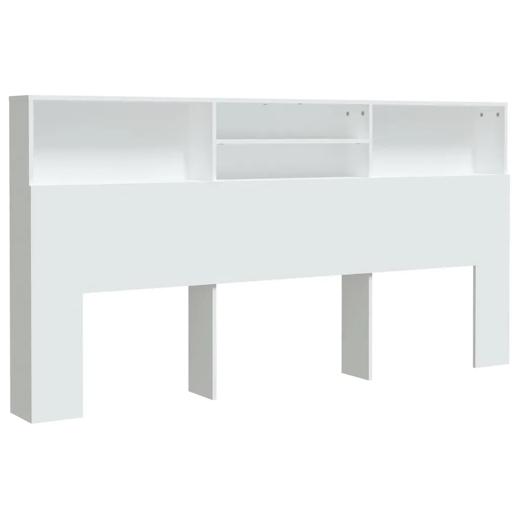 Testiera con Contenitore Bianco 200x19x103,5 cmcod mxl 102270