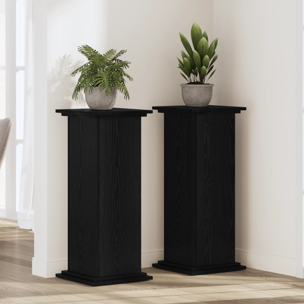 Supporto per Piante Quercia Nera 33x33x100 cm Legno Strutturato