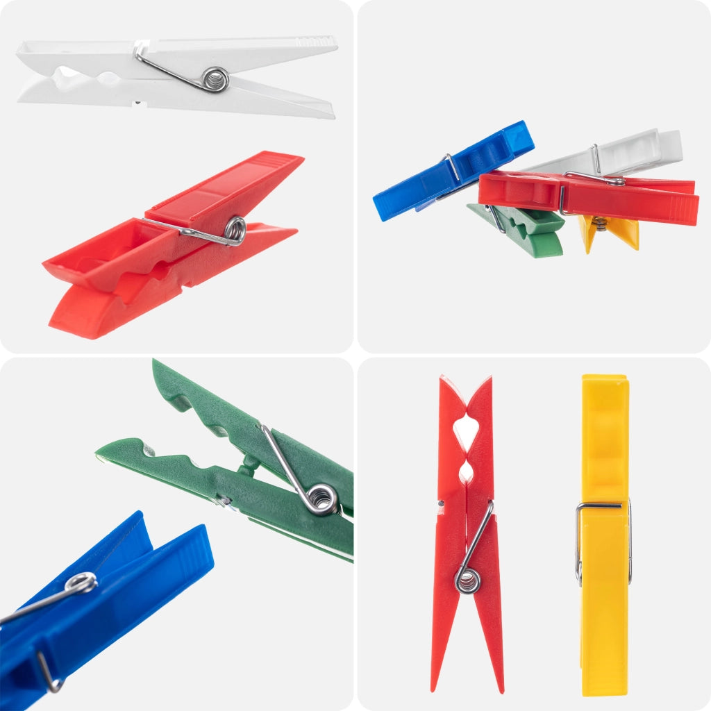 Mollette per bucato KADAX, ferma-panni, colorate, resistenti, 20 pezzi