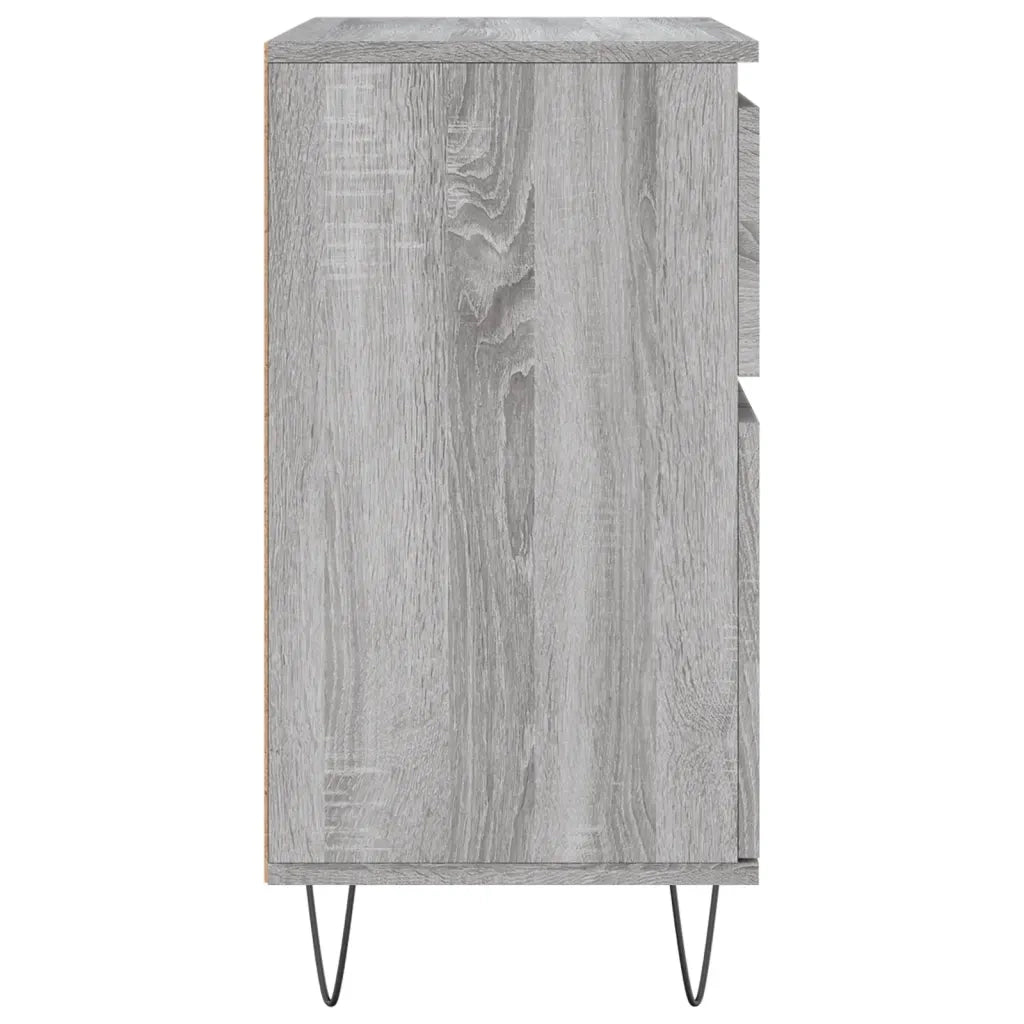 Credenza Grigio Sonoma 60x35x70 cm in Legno Multistrato 831122