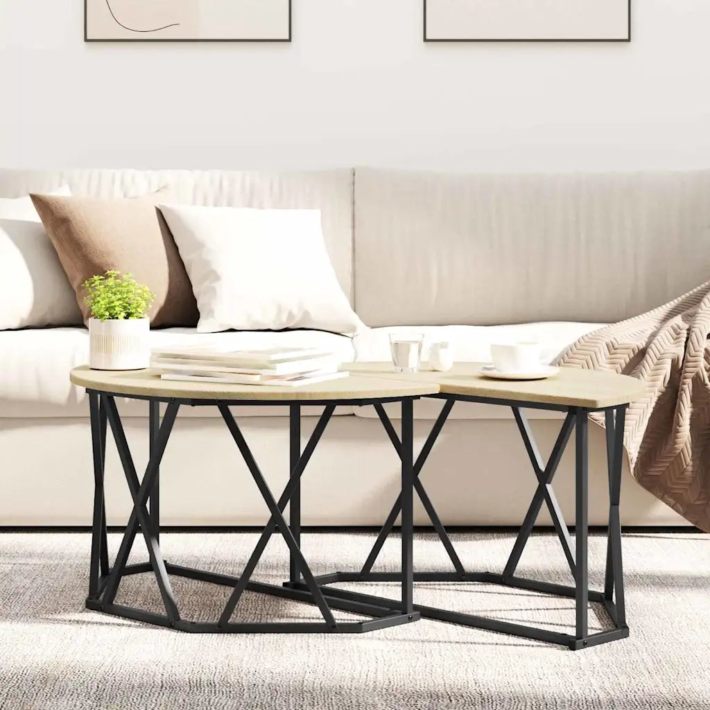 Tavolino da salotto Rovere Sonoma 80 x 80 x 42 cm 868250