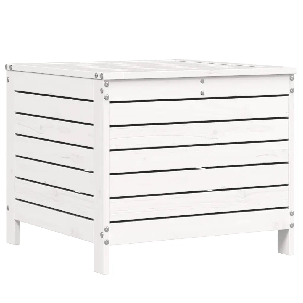 Set Salotto da Giardino 5 pz Bianco in Legno Massello di Pino 3250489