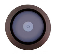 Lampada da Tavolo Ø12x38 cm in Acciaio Marrone