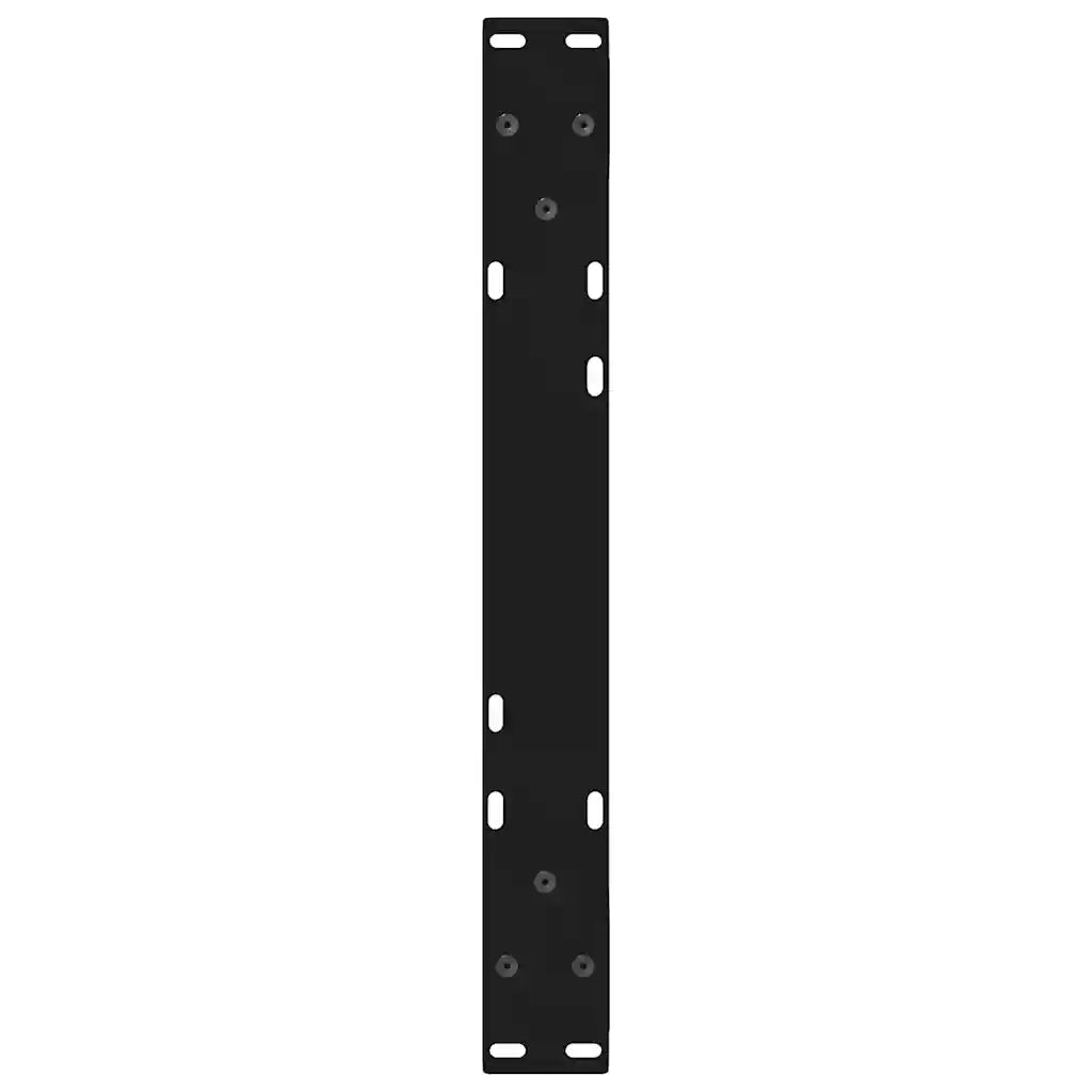 Gambe per Tavolino da Caffè 2 pz Nere 50x(30-31,3) cm Acciaio 4012684