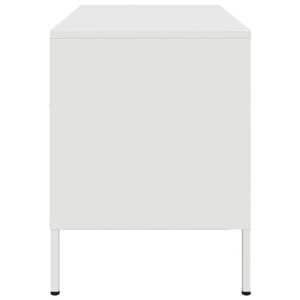 Mobile TV Bianco 68x39x50,5 cm in Acciaio