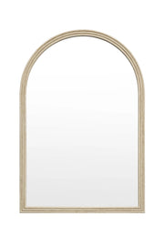 Specchio grande Hispanohogar ad arco in resina beige 90x60