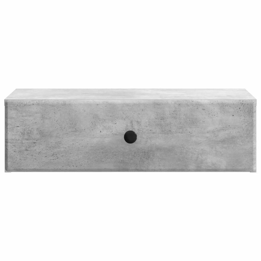 Tavolino da Parete Laterale Grigio Cemento 59 x 34,5 x 17 cm 899168