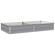 Letto rialzato da giardino Grigio 160 x 80 x 24 cm 8006475