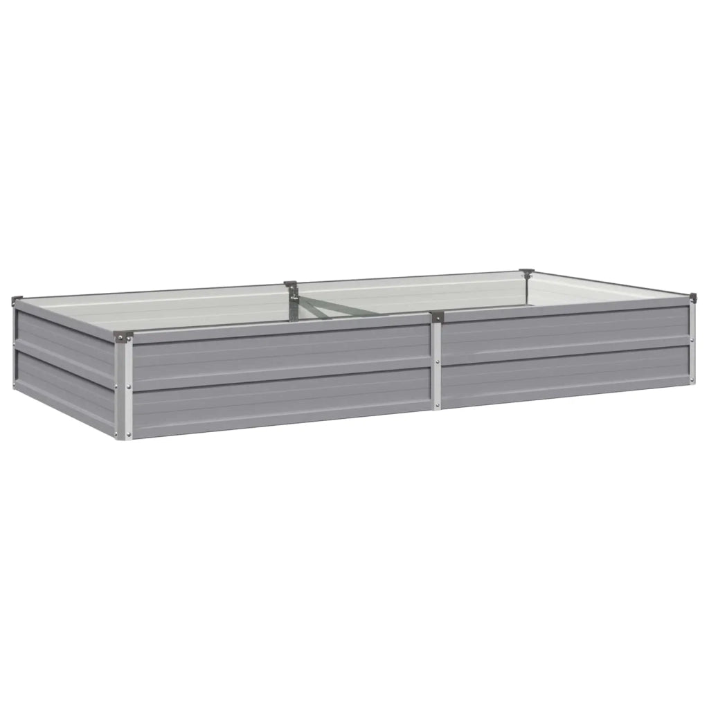 Letto rialzato da giardino Grigio 160 x 80 x 24 cm 8006475