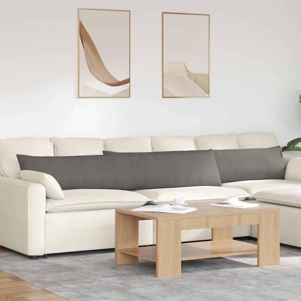 Cuscini da Divano 2 pcs Grigio chiaro 200 x 40 cm