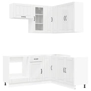 Unità Cucina LUCCA 8 pcs Bianco Lucido Legno ingegnerizzato 3438395