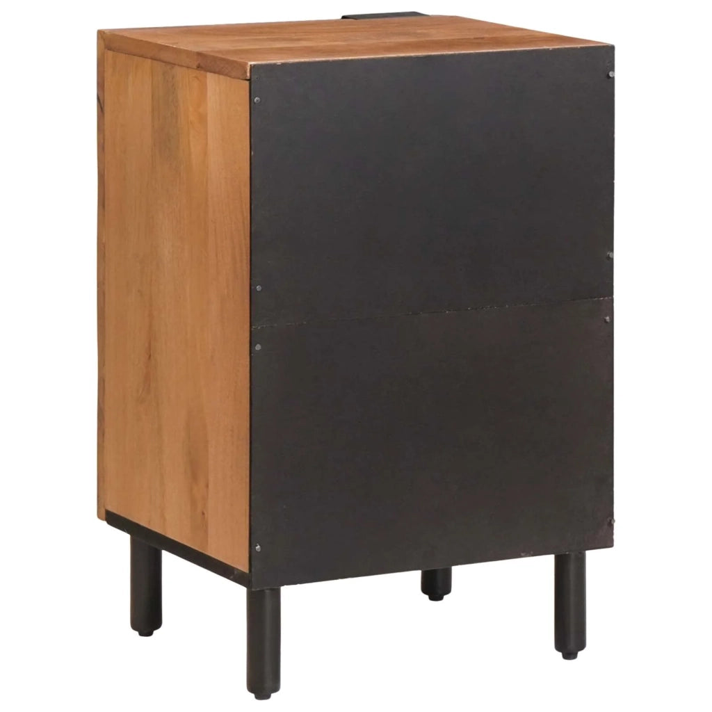 Mobiletto da bagno compatto rettangolare con pratico ripiano portaoggetti 38 x 33 x 58 cm legno marrone 02_0057780