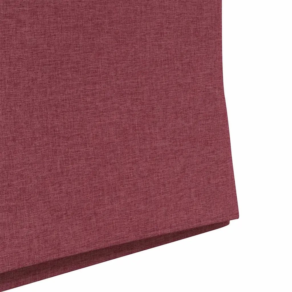 Sedie da pranzo 2 pcs Rosso vino 57 x 67 x 95 cm Tessuto