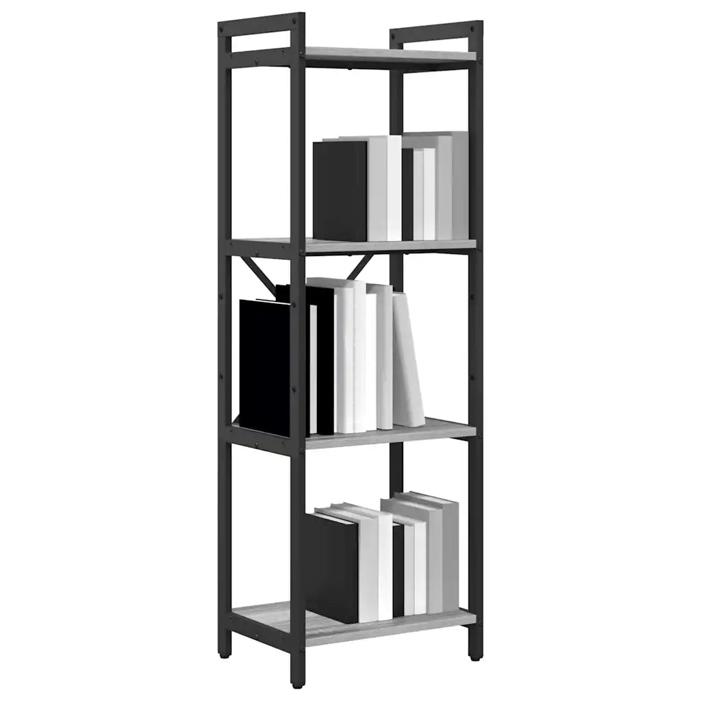 Libreria-Scaffale per Libri-Mobile di Stoccaggio Grigio sonoma 40 x 30 x 85 cm Legno multistrato 569589