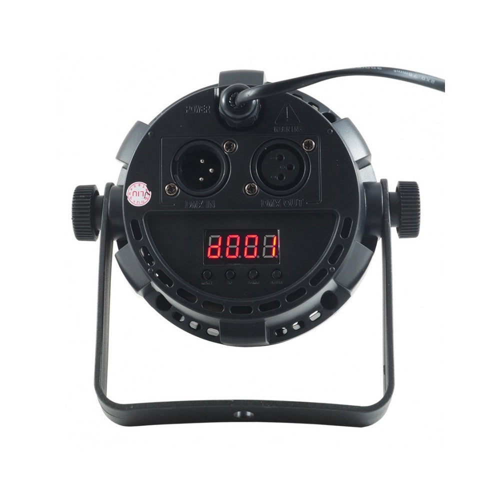 Trade Shop - Faretto Proiettore Effetto Luce Dmx 512 Flat Par Light Rgbw 12 Led 30w -
