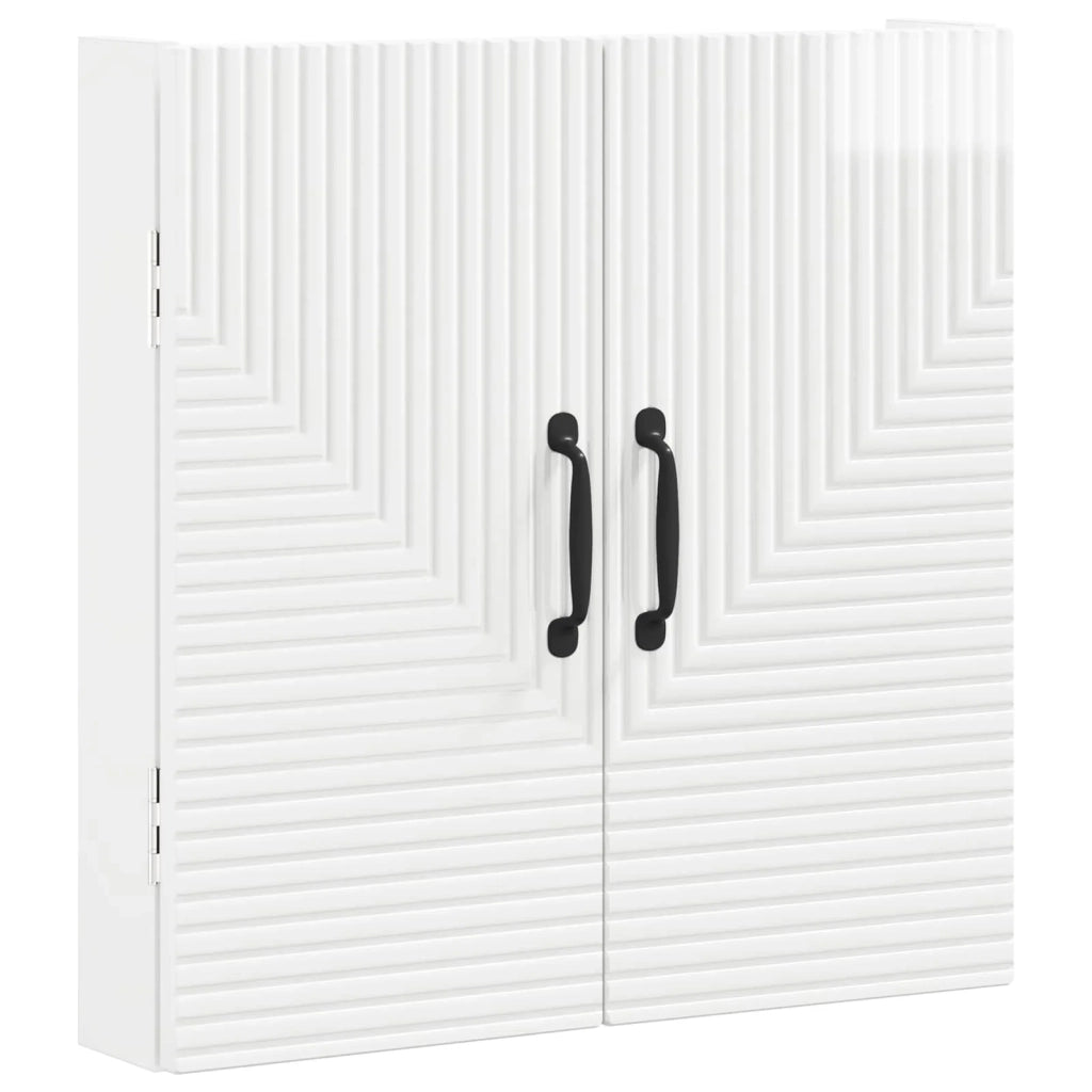 Armadio per Dartboard HAARLEM Bianco Lucido 896889